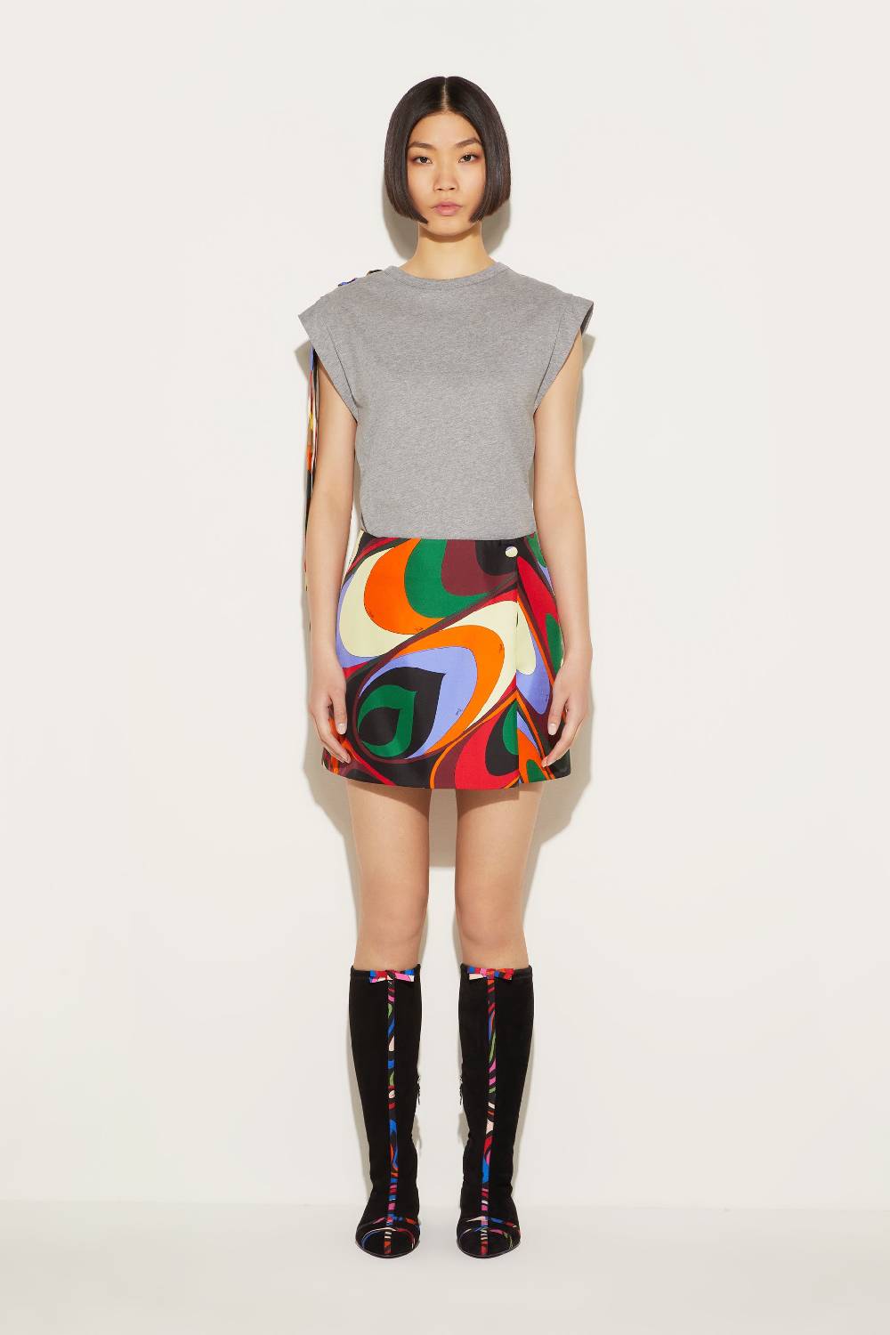 Pucci Top con inserto Iride Fino al 65% di sconto