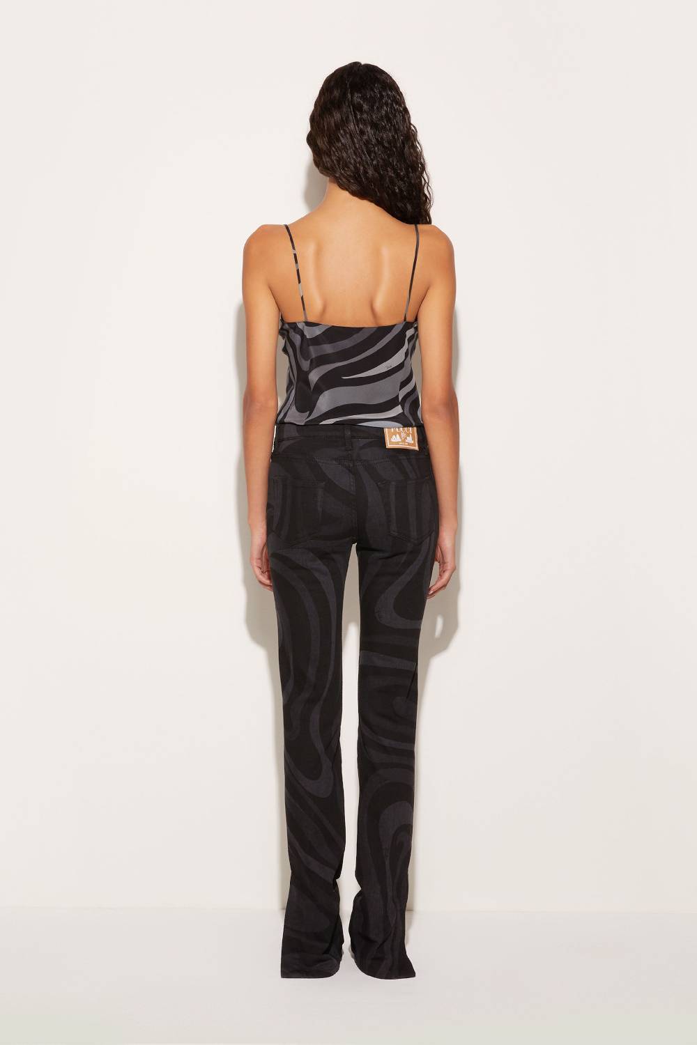 Pucci Top in seta con stampa Marmo Super sconto