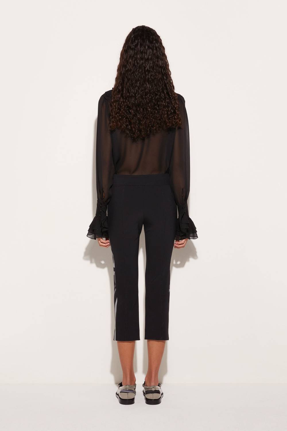Pucci Pantaloni cropped con stampa Marmo Enormi sconti