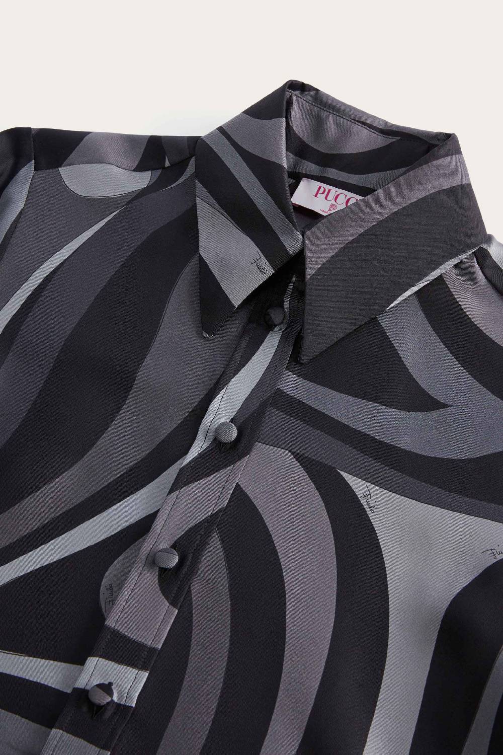 Pucci Marmo-Print Silk-Twill Shirt 50% di sconto con spedizione gratuita