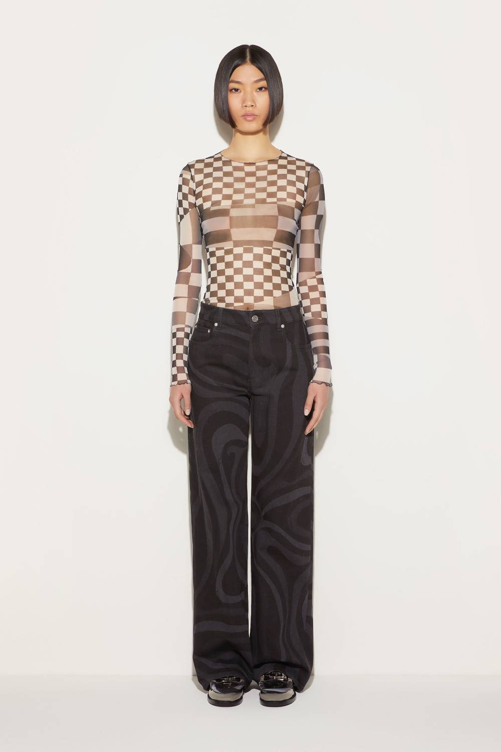 Pucci Top con stampa Giardino In Linea