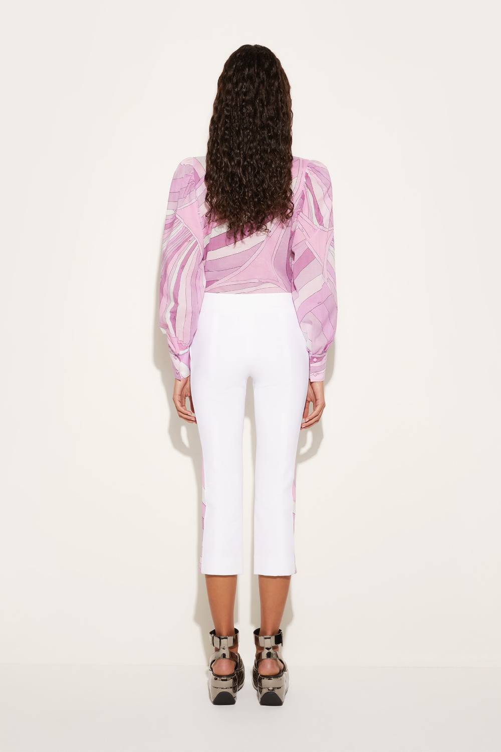 Pucci Pantaloni crop con inserti Iride Spedizione Gratuita