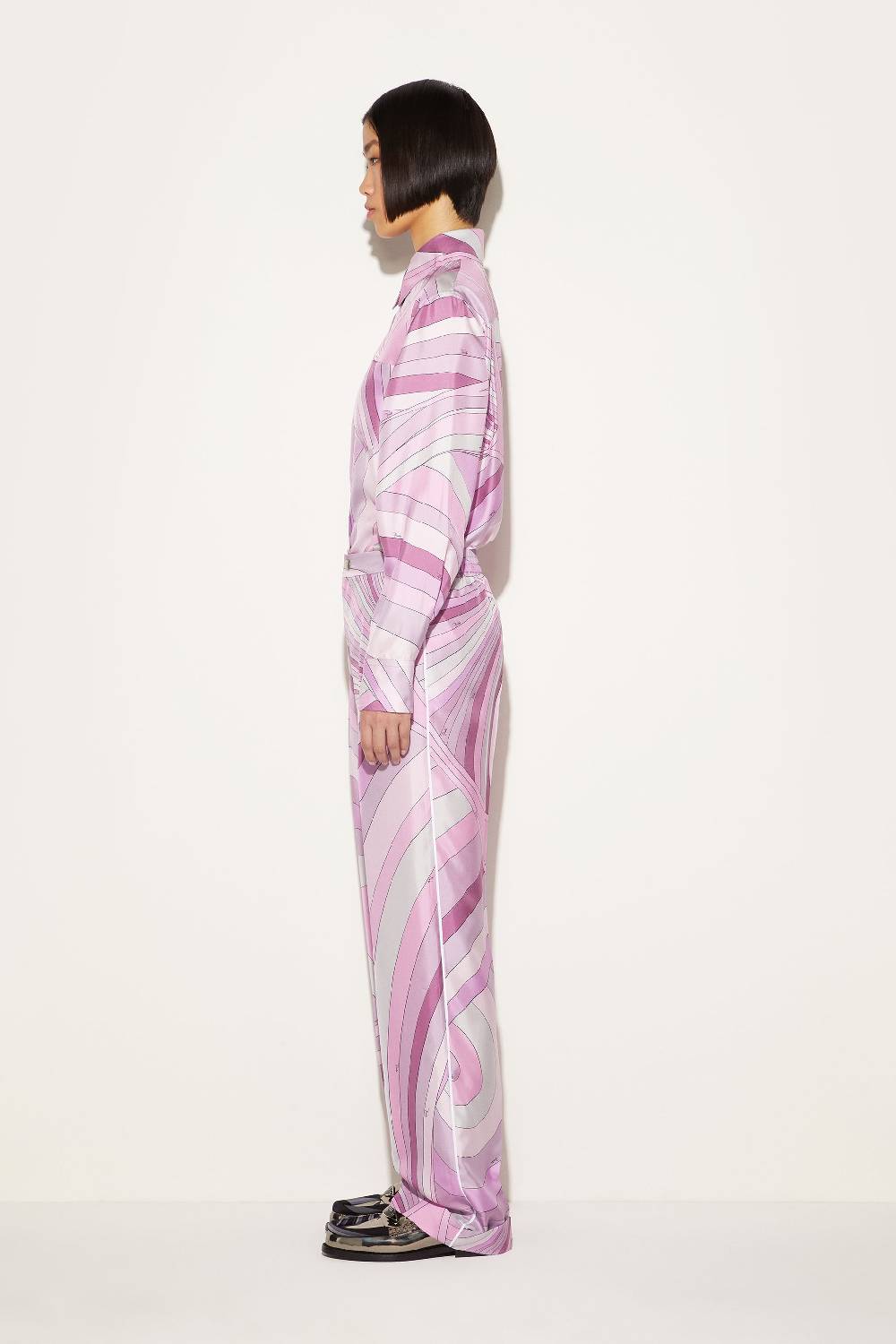 Pucci Pantaloni in seta con stampa Iride Negozi Online