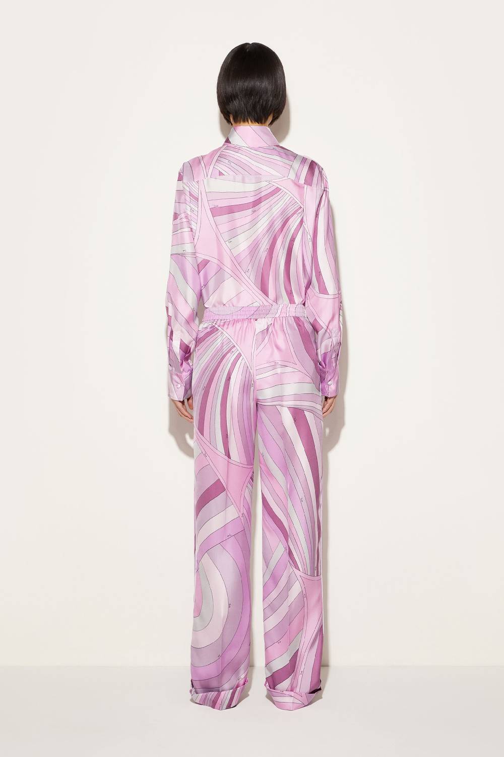 Pucci Pantaloni in seta con stampa Iride Negozi Online
