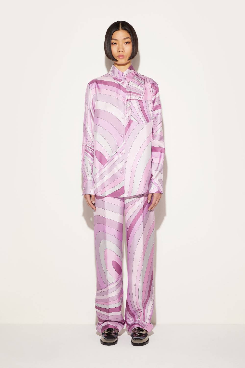 Pucci Camicia in seta con stampa Iride Promozione Limitata