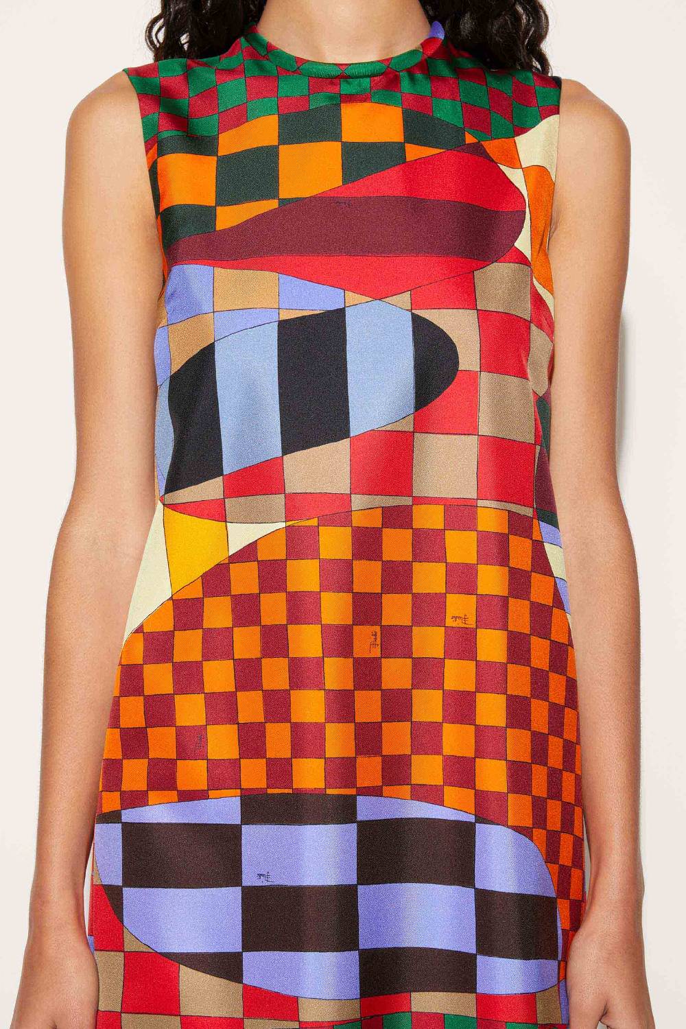 Pucci Mini abito in seta con stampa Giardino Offerta
