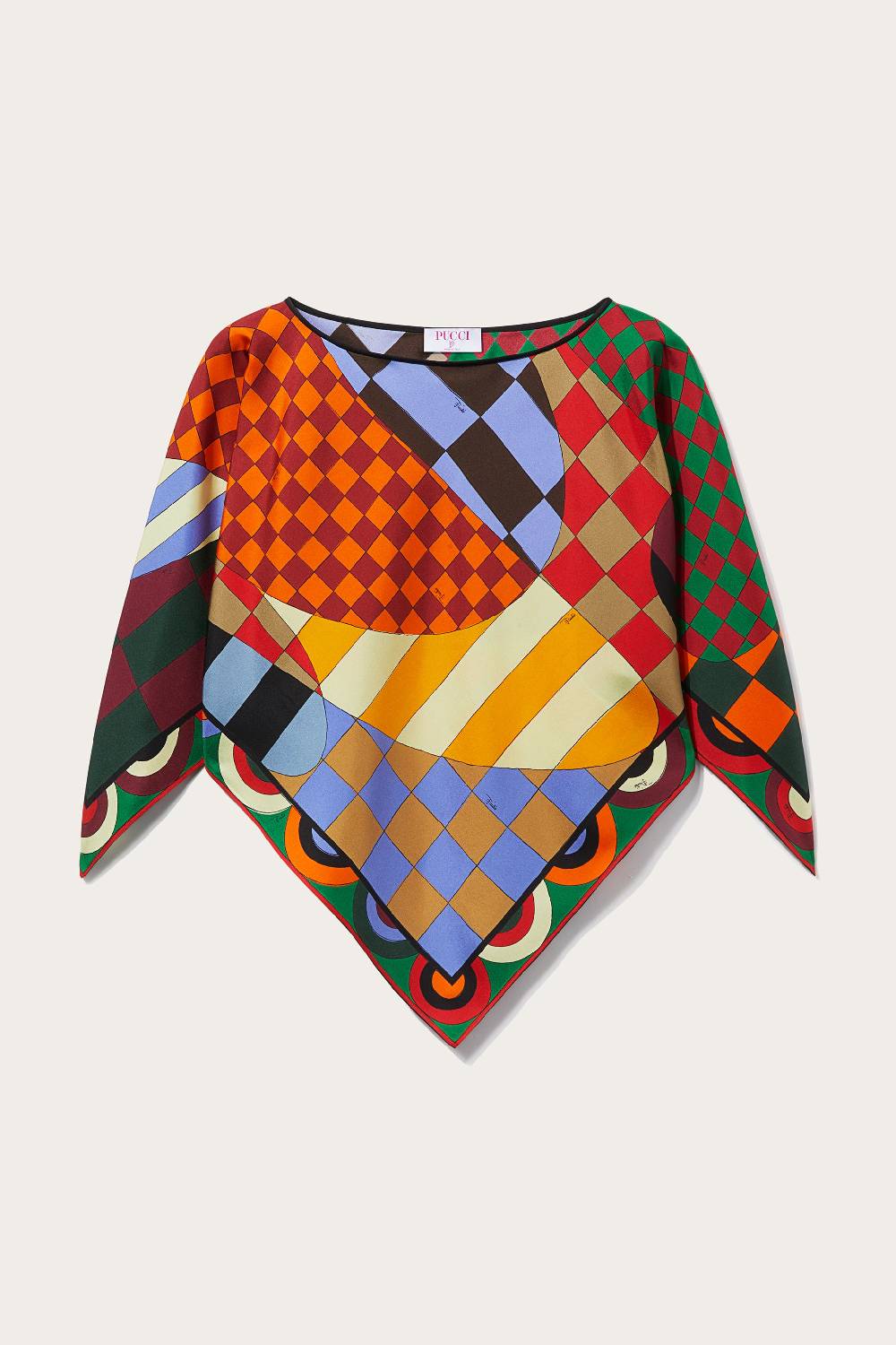 Pucci Top kaftano in seta con stampa Giardino Online
