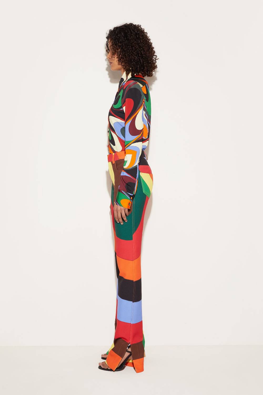 Pucci Pantaloni con stampa Iride In Vendita