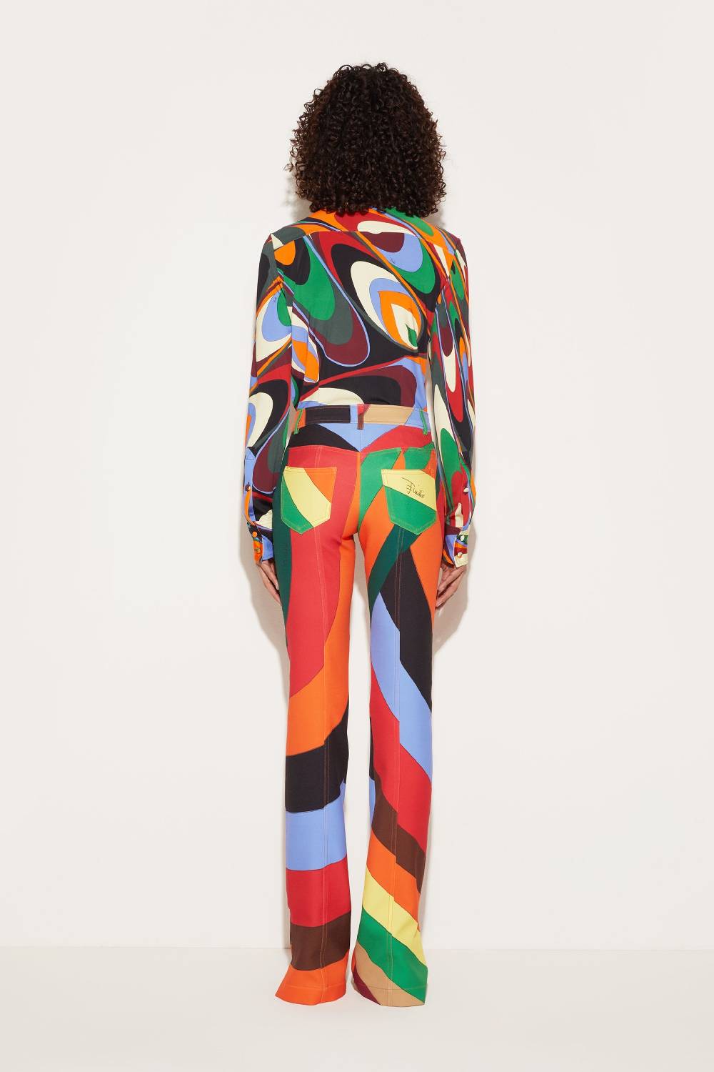 Pucci Pantaloni con stampa Iride In Vendita