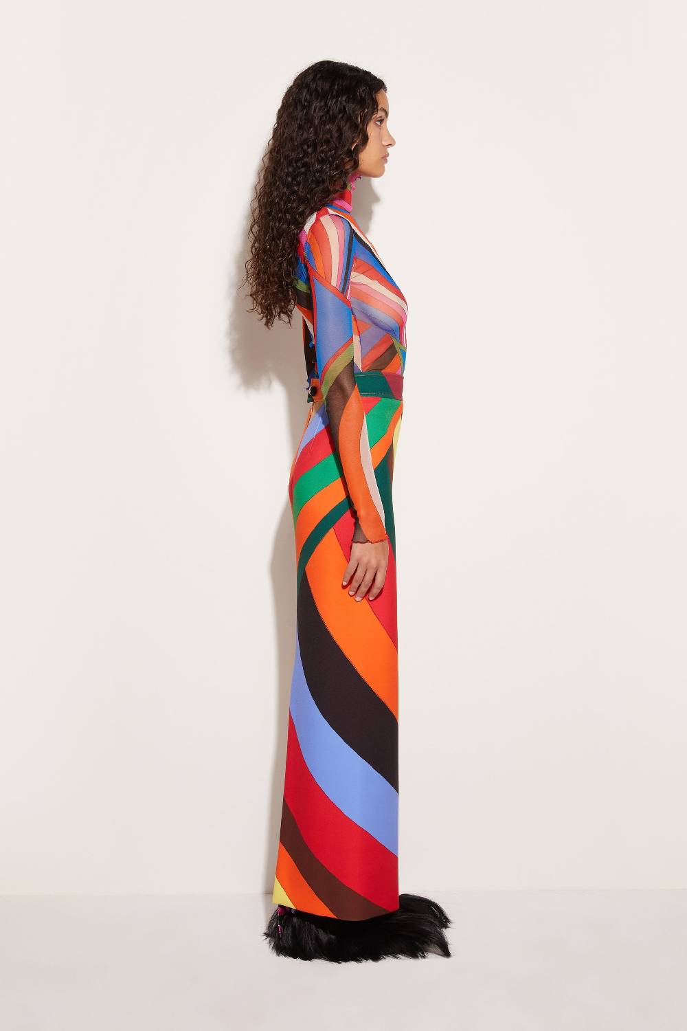 Pucci Gonna lunga con stampa Iride Saldi