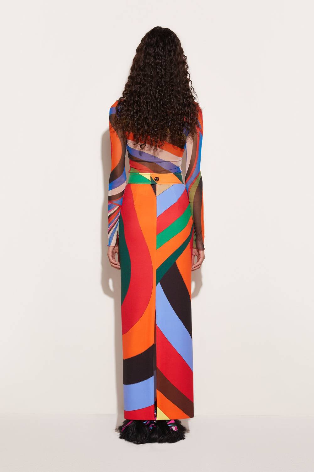 Pucci Gonna lunga con stampa Iride Saldi