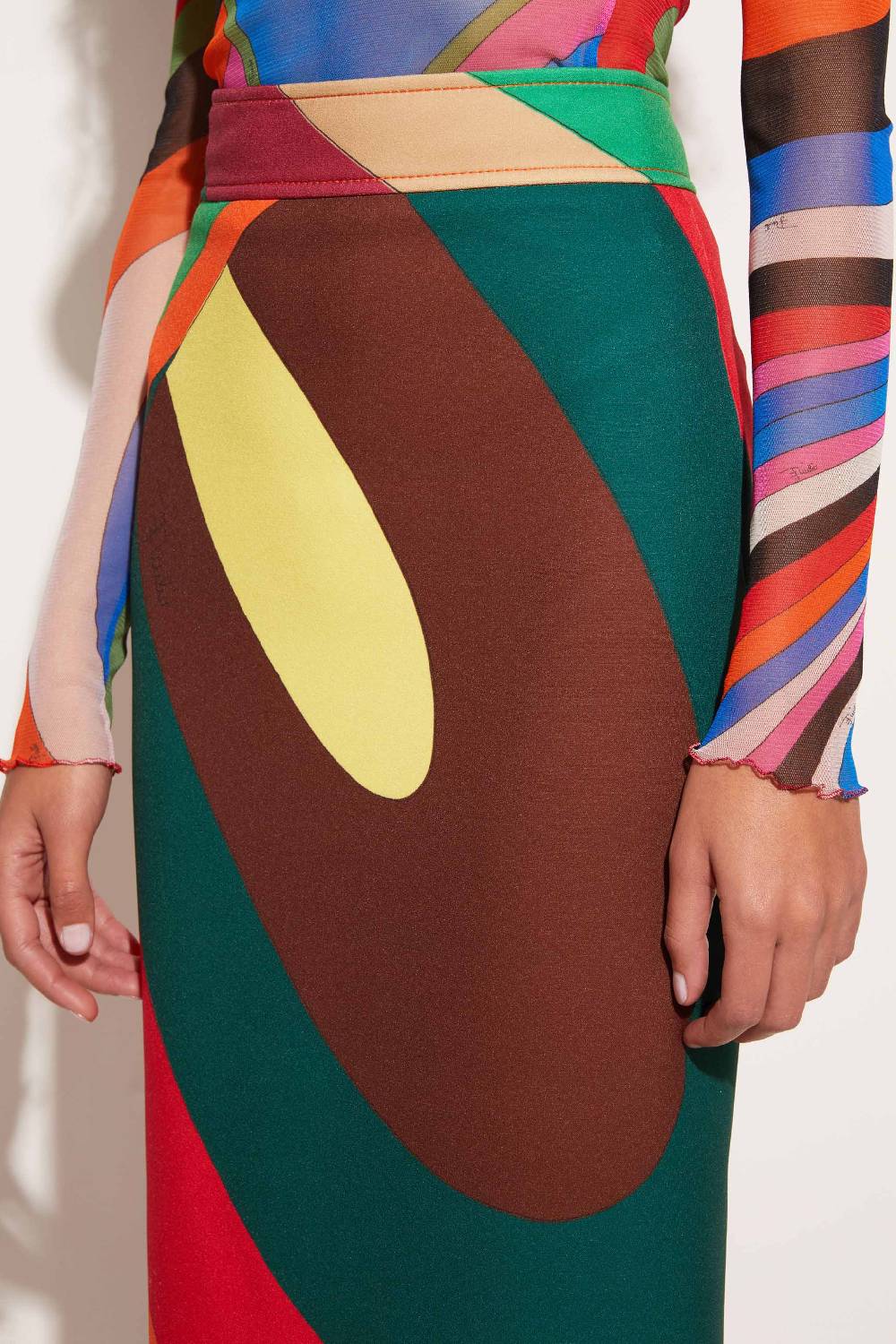 Pucci Gonna lunga con stampa Iride Saldi