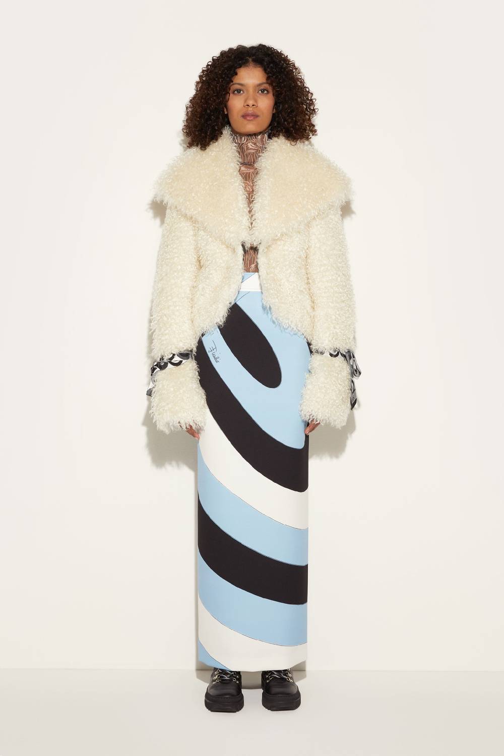 Pucci Cappotto in shearling sintetico Vendita Economica