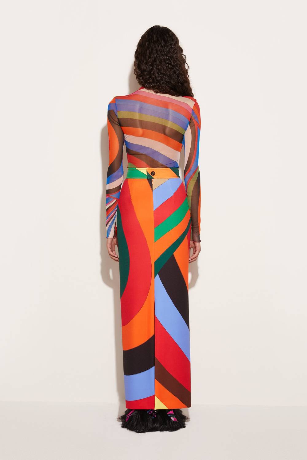 Pucci Top con stampa Iride Saldi Di Fabbrica