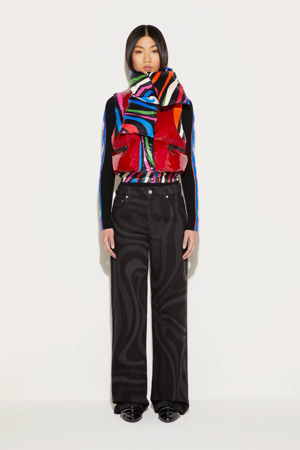 Pucci Gilet imbottito con stampa Marmo Moda