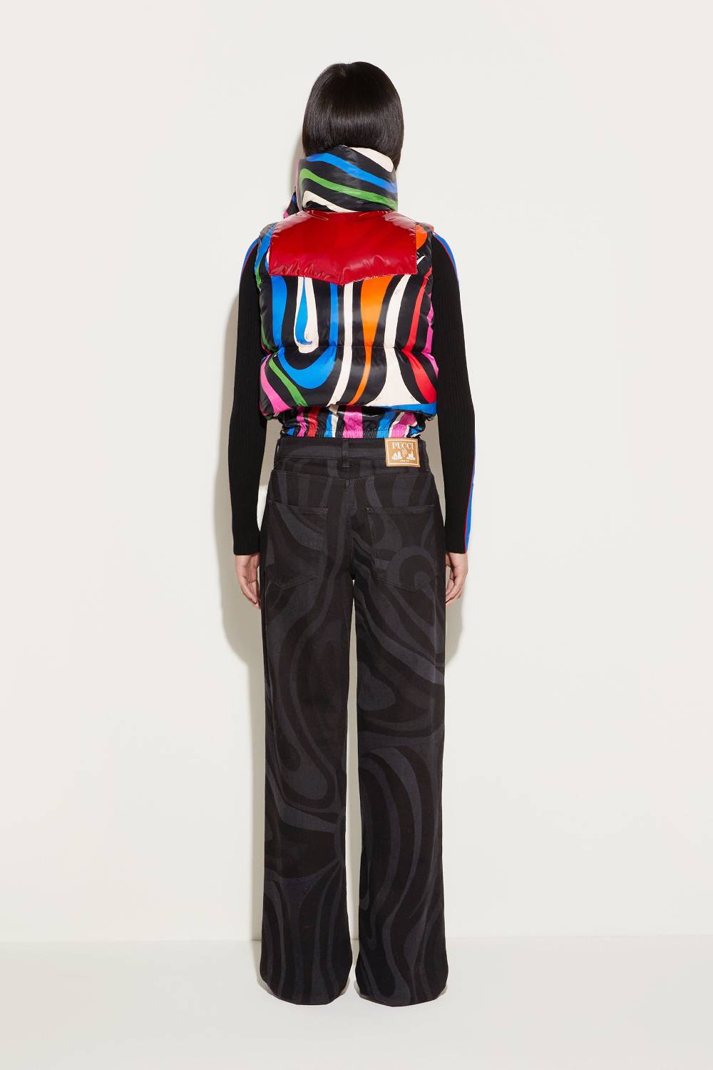 Pucci Gilet imbottito con stampa Marmo Moda