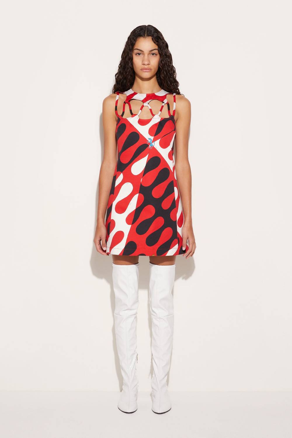 Pucci Mini abito con cut-out e stampa Leocorno Sconto di tempo limitato