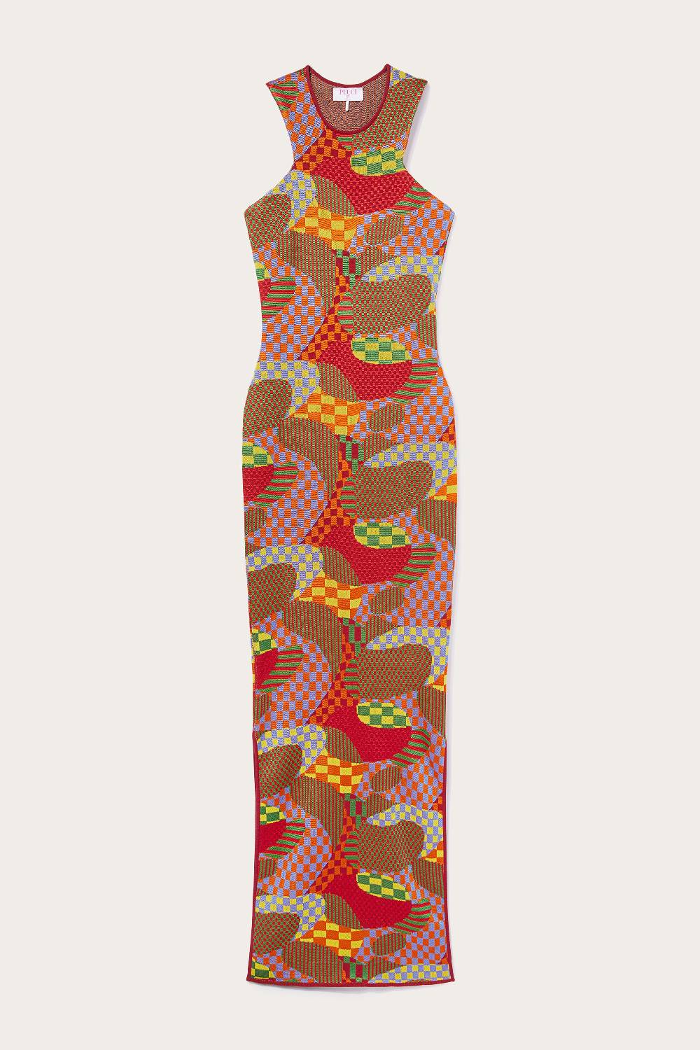 Pucci Abito lungo jacquard con motivo Giardino Vendite stagionali