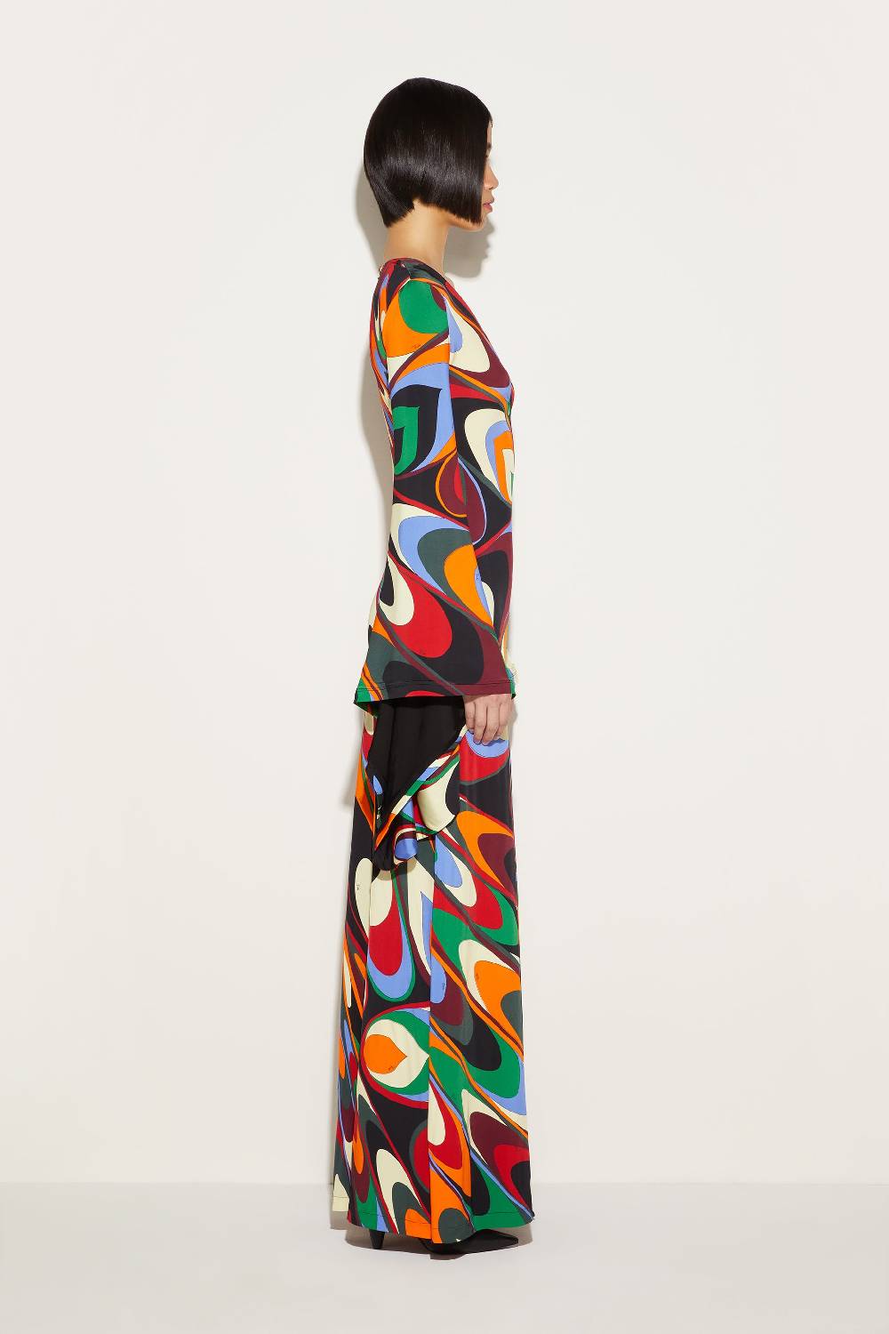 Pucci Abito lungo con stampa Onde Cyber Monday