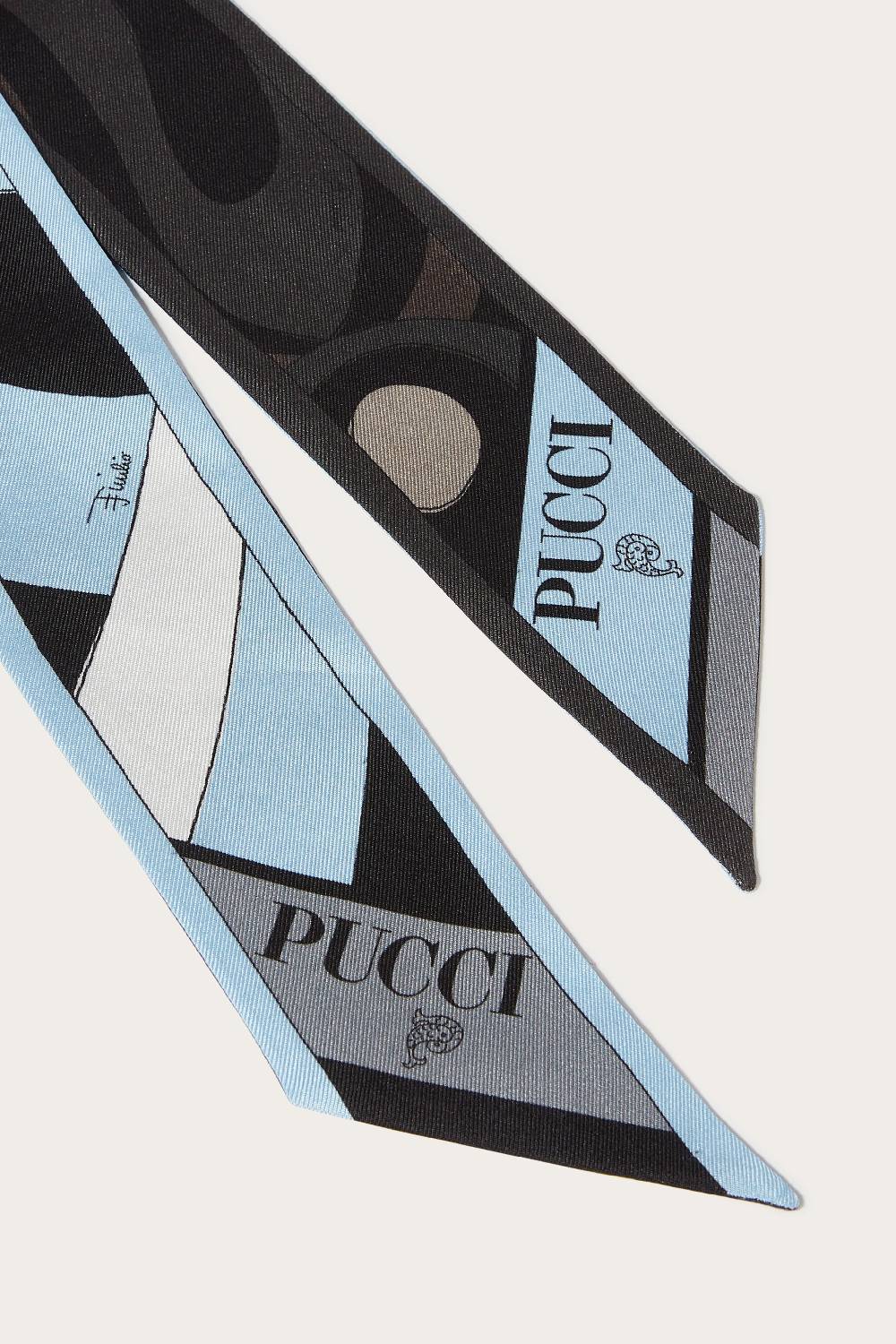 Pucci Foulard in seta con stampe Marmo e Iride Offerta Anniversario