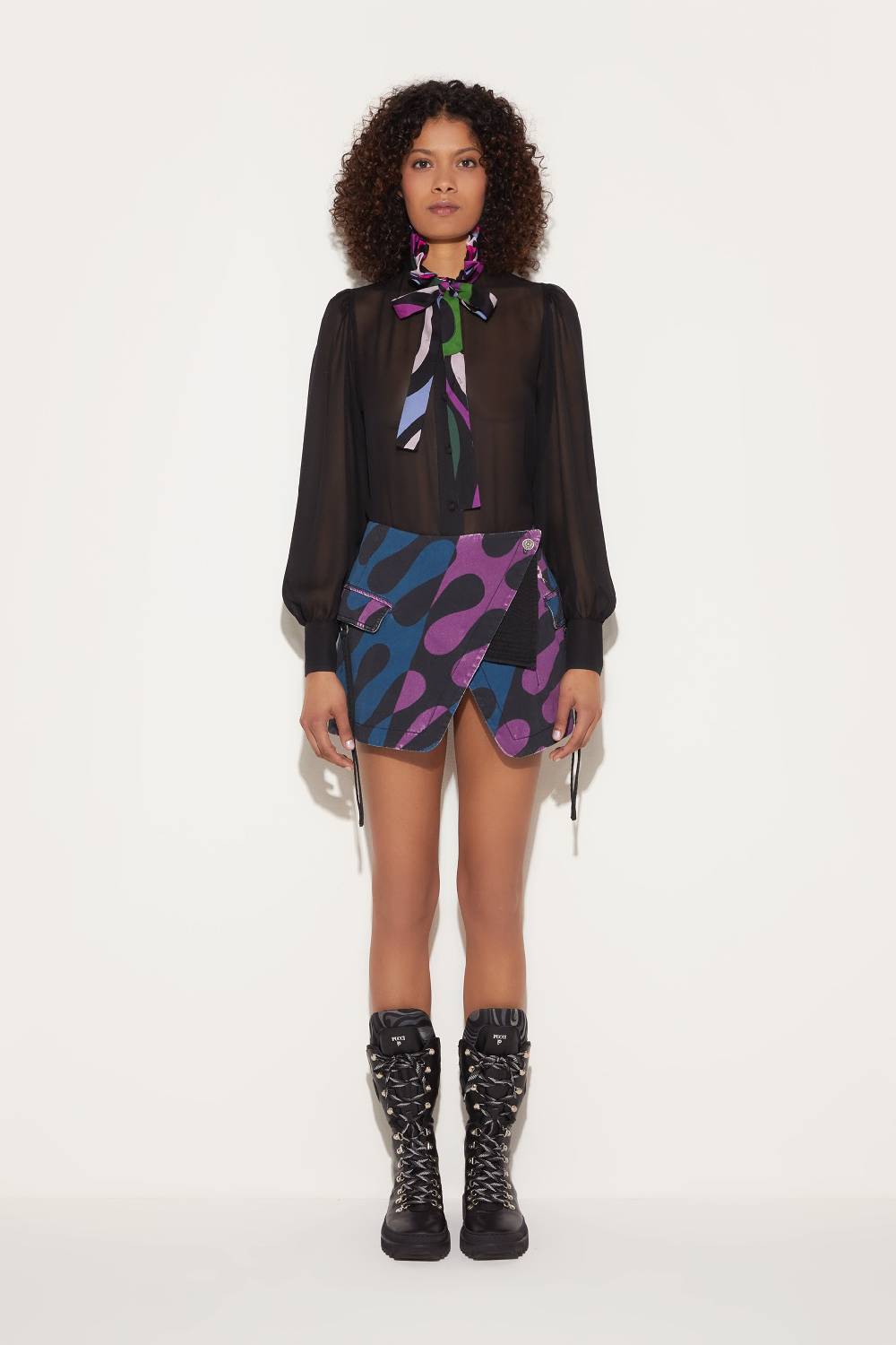Pucci Camicia in seta con finiture Marmo Lightning offer