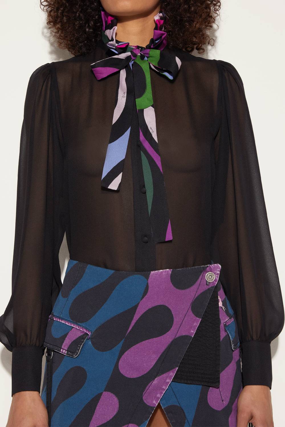 Pucci Camicia in seta con finiture Marmo Lightning offer