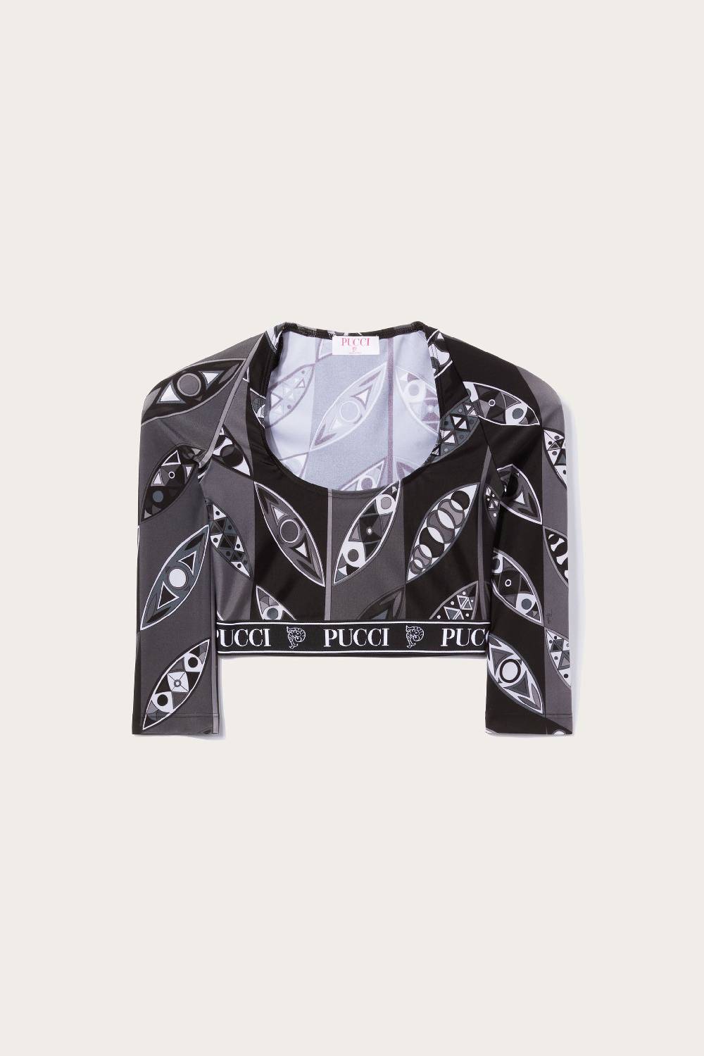 Pucci Crop top con stampa Girandole Liquidazione