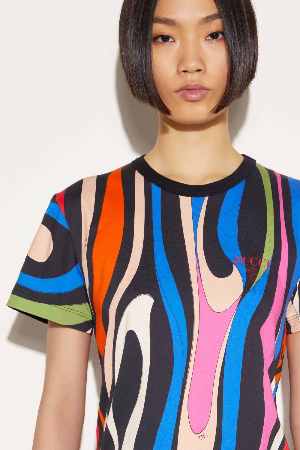 Pucci T-shirt con stampa Marmo Rilascio limitato