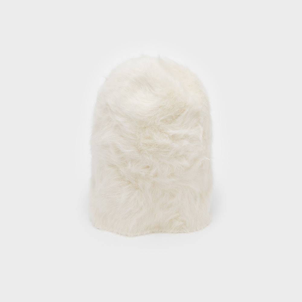 Reinhard Plank CUFFIA ANGORA BIANCA Negozio