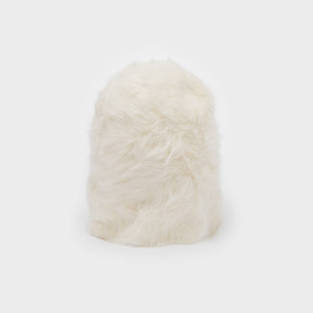 Reinhard Plank CUFFIA ANGORA BIANCA Negozio