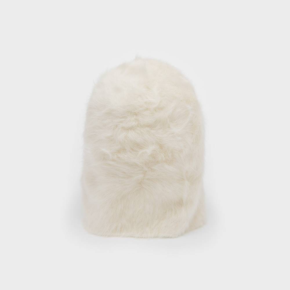 Reinhard Plank CUFFIA ANGORA BIANCA Negozio