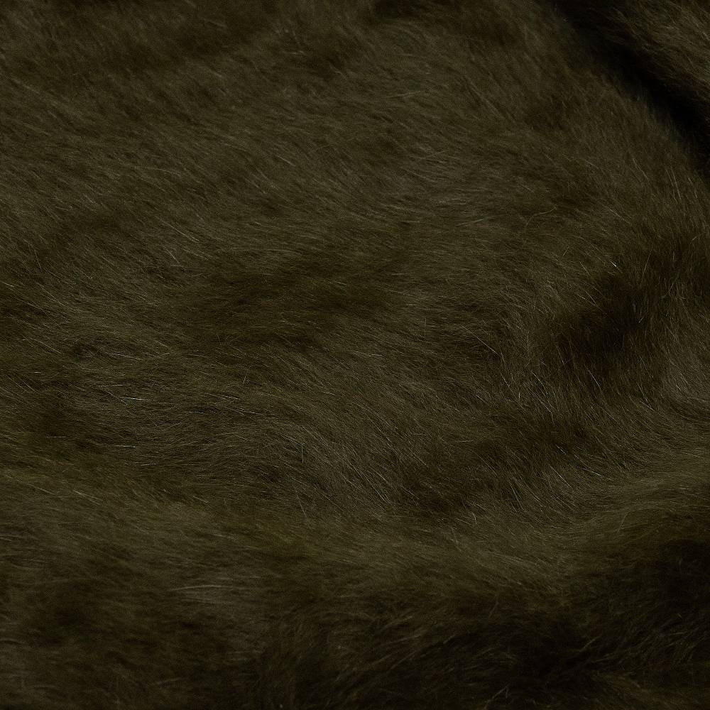 Reinhard Plank CUFFIA ANGORA VERDE SCURO Nuova