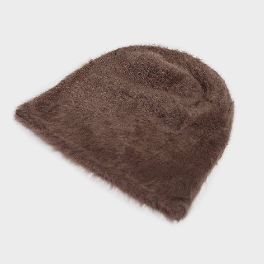 Reinhard Plank CUFFIA ANGORA TAUPE Negozi Online