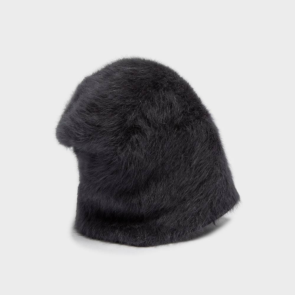 Reinhard Plank CUFFIA ANGORA GRIGIO SCURO Italy