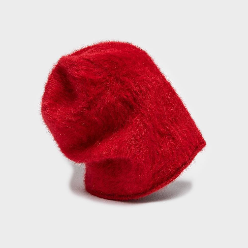 Reinhard Plank CUFFIA ANGORA ROSSA In Linea