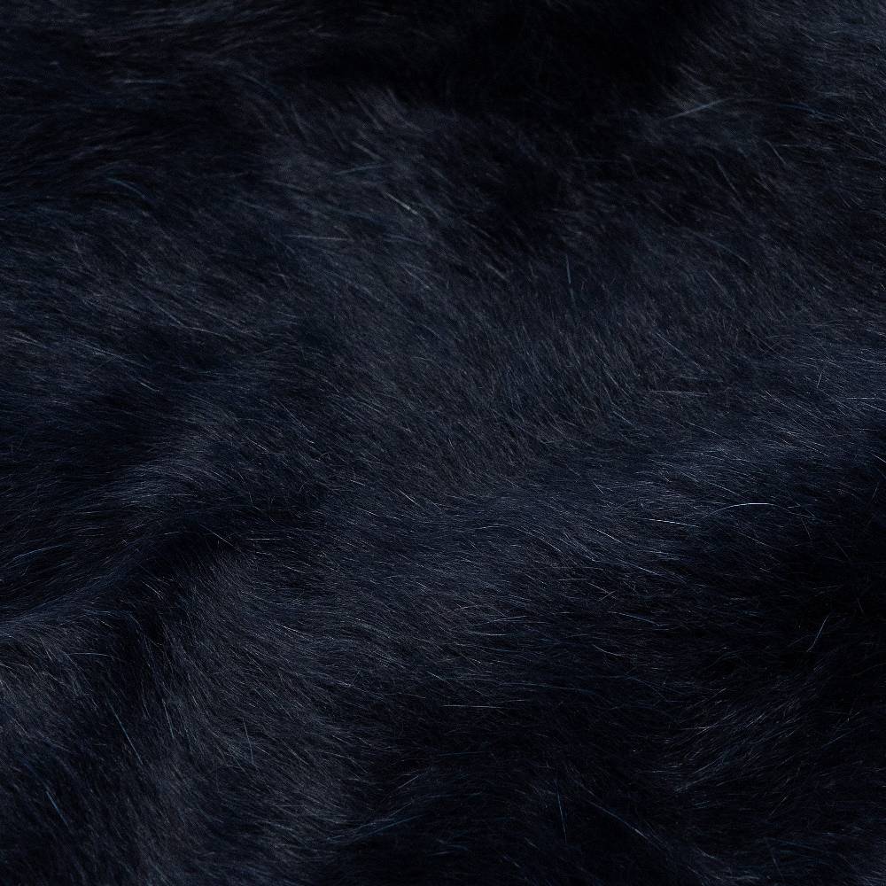 Reinhard Plank CUFFIA ANGORA BLU SCURO Nuovo