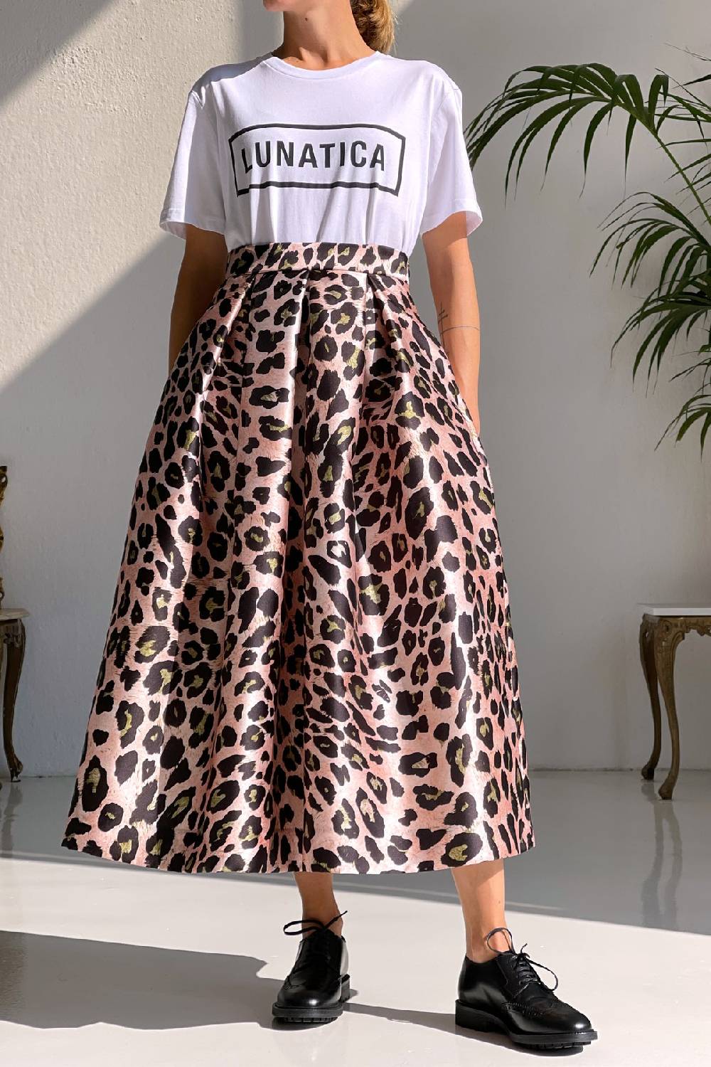 Lunatica Milano Gonna midi Anima Pink Prezzo Ridotto