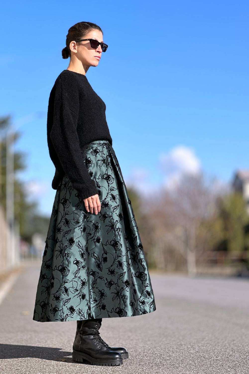 Lunatica Milano Gonna Milano Green Hotsell