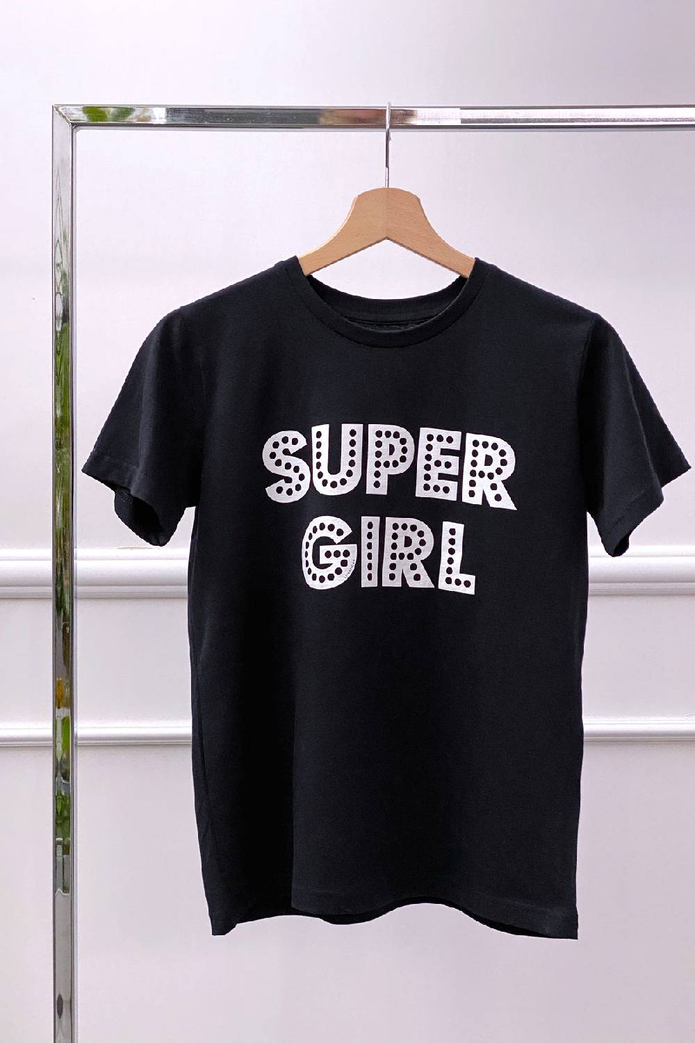 Lunatica Milano Tshirt nera - Super Girl Negozio