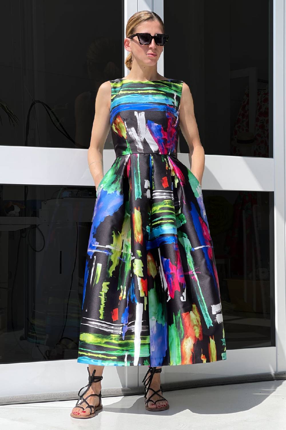 Lunatica Milano Abstract Pop Black Spedizione Gratuita