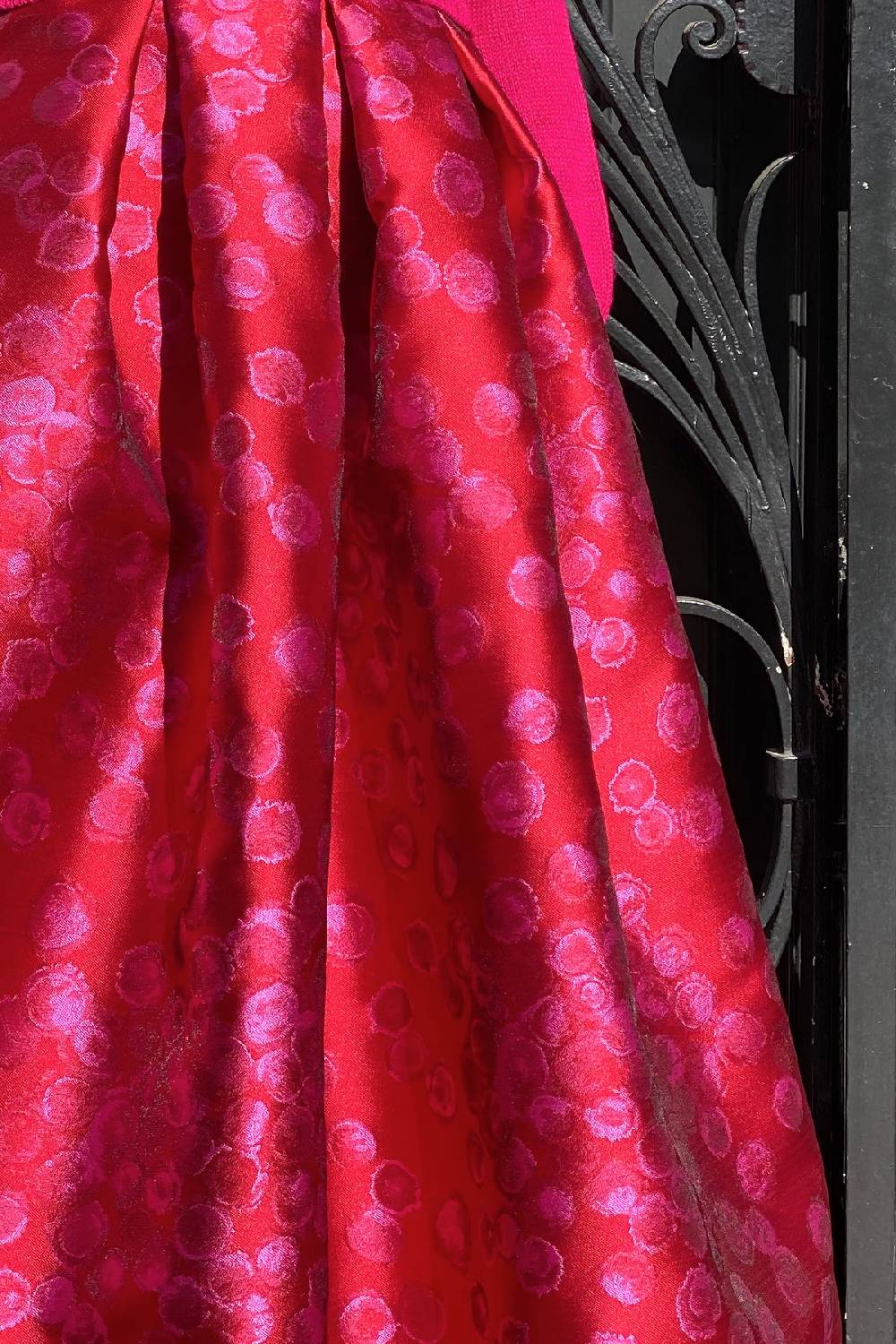 Lunatica Milano Gonna midi Pois Red Promozione Limitata