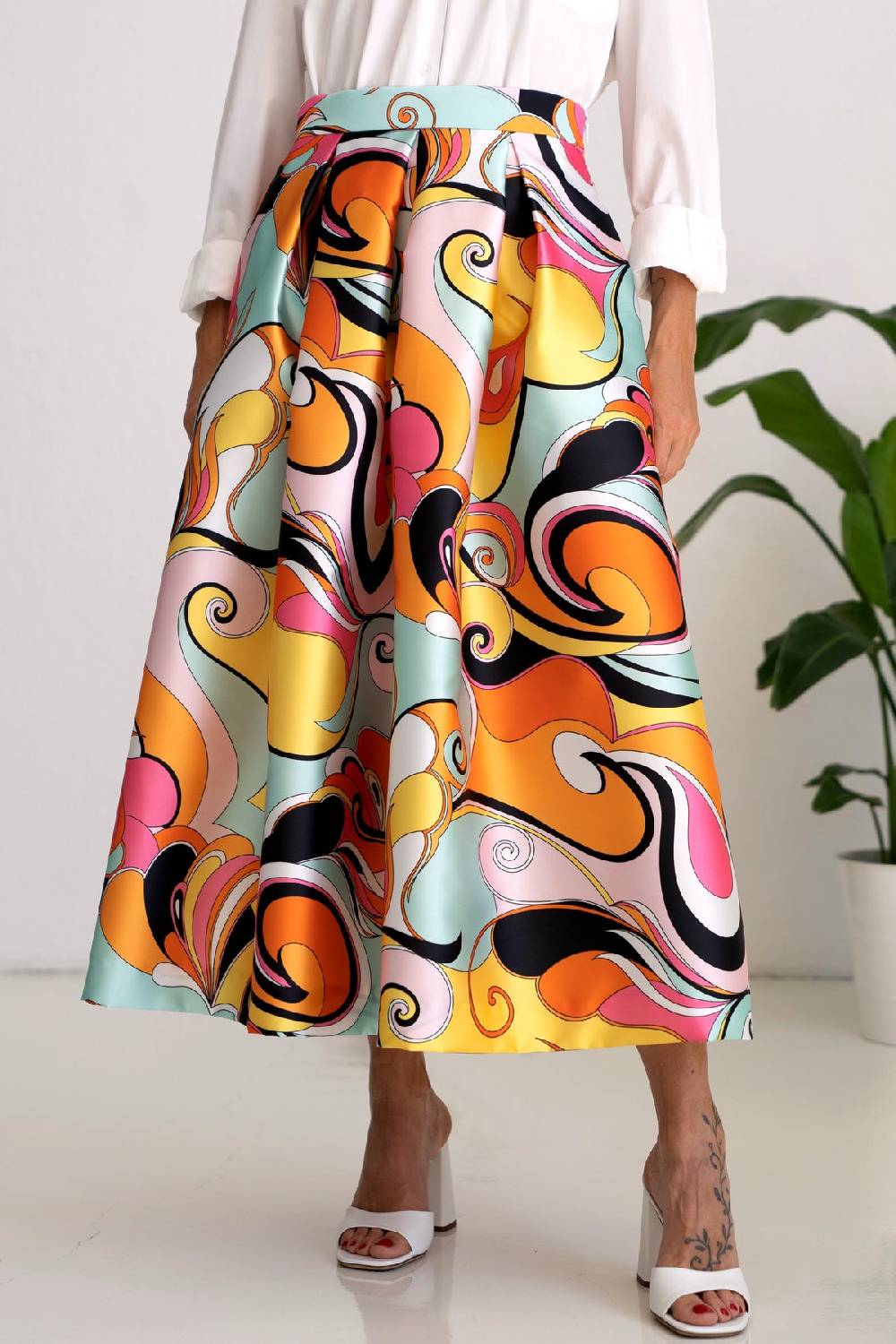 Lunatica Milano Gonna Groovy 009 Yellow Orange Online