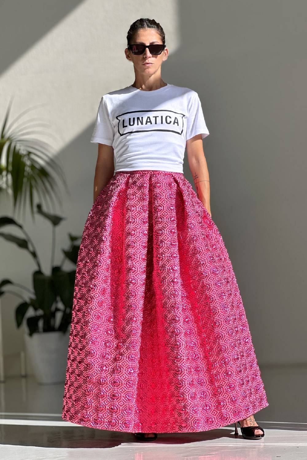 Lunatica Milano Skirt Fucsia Long In Vendita
