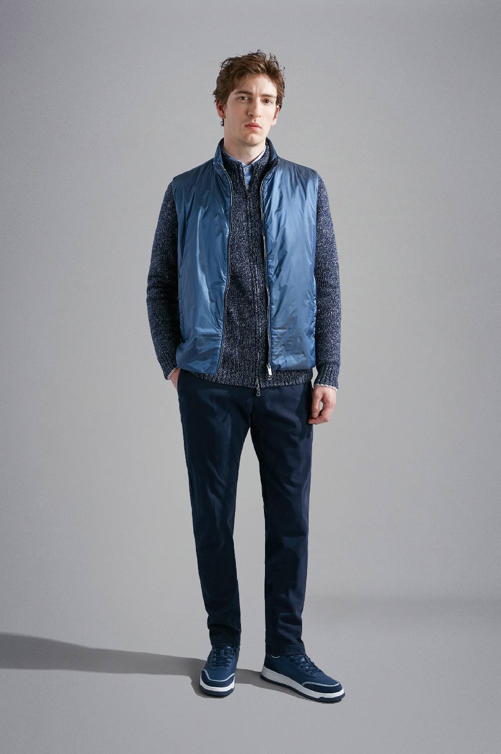 Paul & Shark Camicia in cotone con micro pattern Paul & Shark Sottocosto