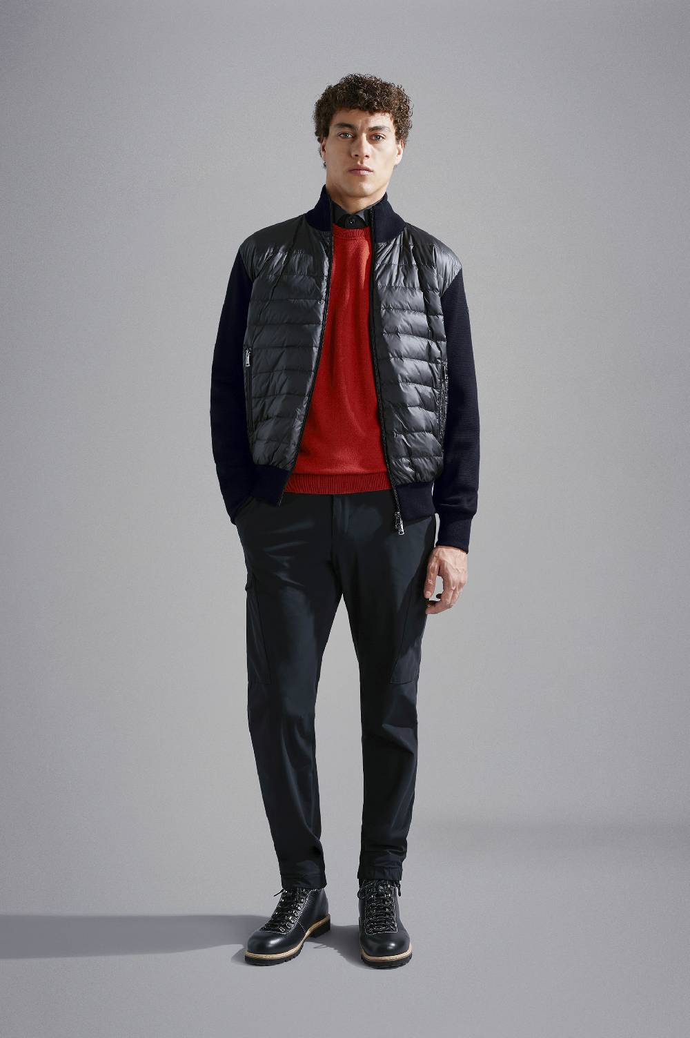 Paul & Shark Cardigan Hybrid in lana e nylon Paul & Shark Saldi Di Fabbrica