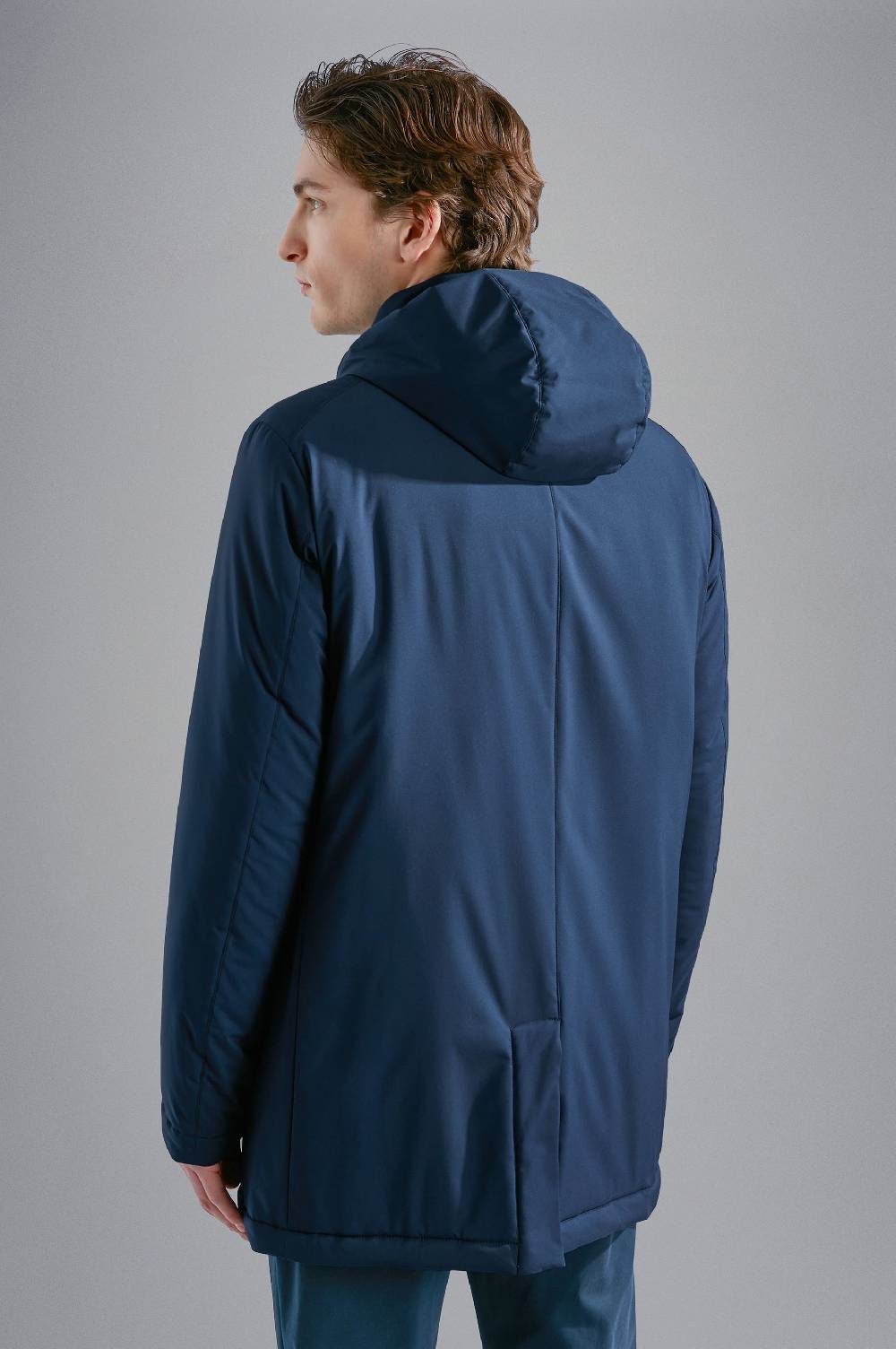 Paul & Shark Car Coat in Typhoon Platinum Paul & Shark Economico