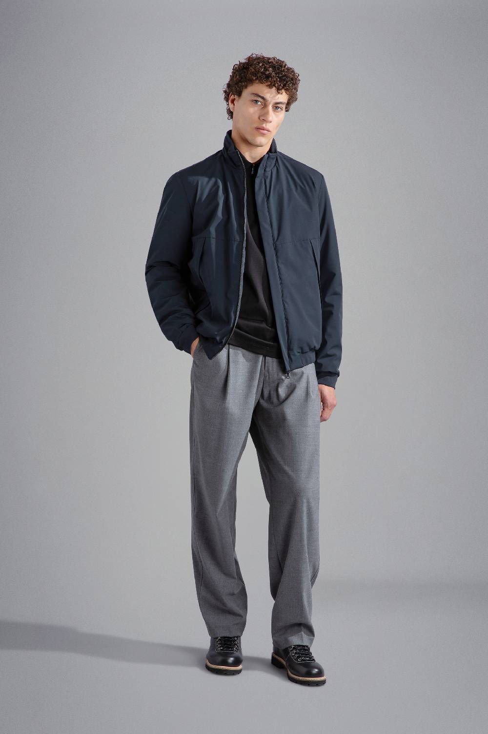 Paul & Shark Bomber in Typhoon Re-4X4 Stretch Paul & Shark Vendita Economica