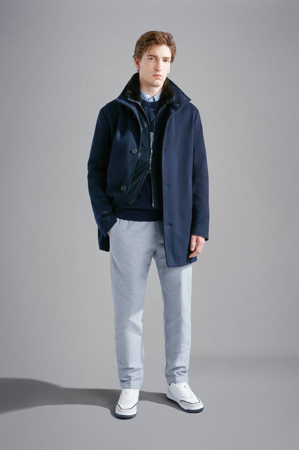 Paul & Shark Car coat in Cashmere Paul & Shark I Più Venduti