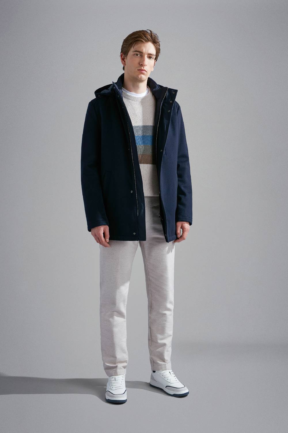 Paul & Shark Car coat in Cashmere Paul & Shark In Saldo