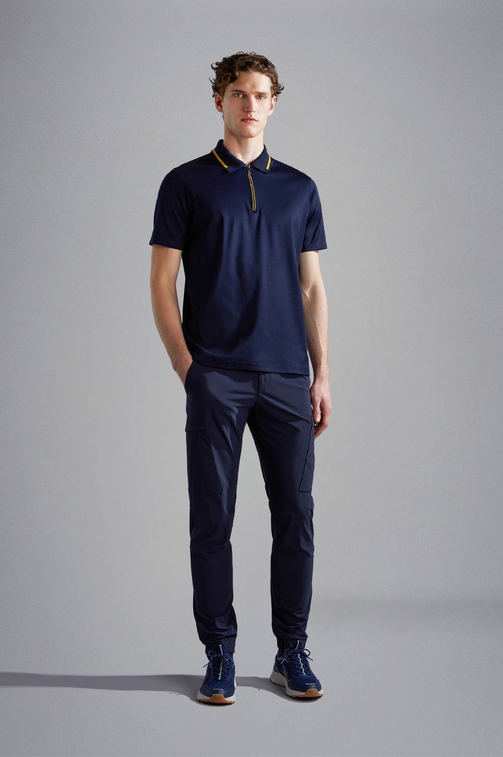 Paul & Shark Polo in cotone con zip Paul & Shark Italy